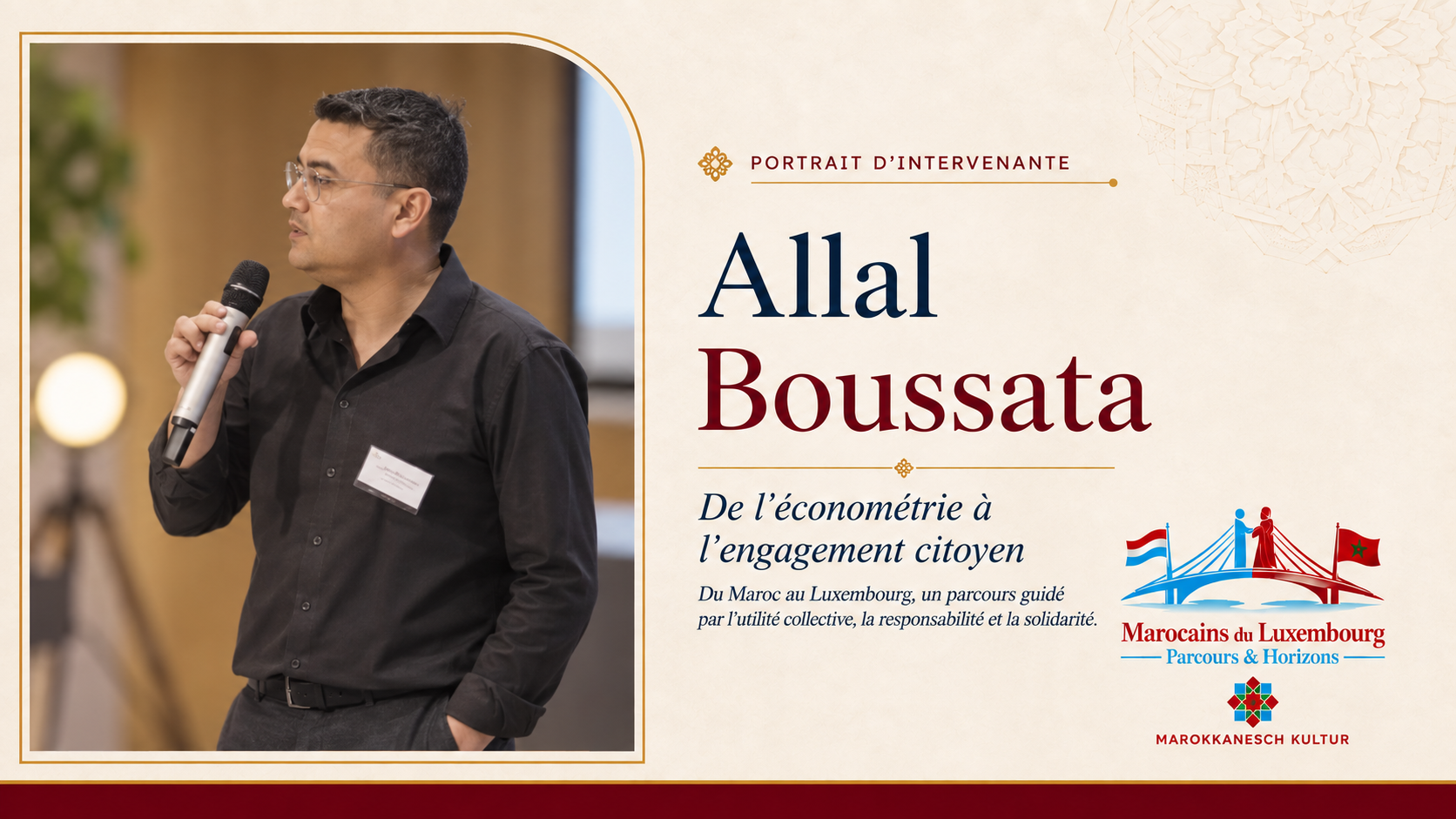 Allal Boussata : de l’économétrie à l’engagement citoyen, un parcours guidé par l’utilité collective